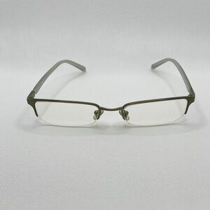 Stylish Rectangular Eyeglasses Metalic Green Frame Miu Miu